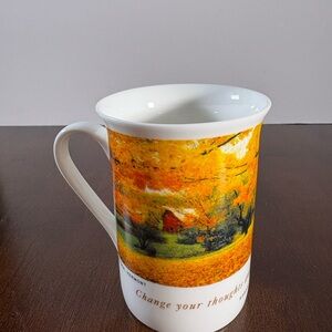 Autumn Scene Ceramic Mug “ Hour of Power” by Robert H. Schuller